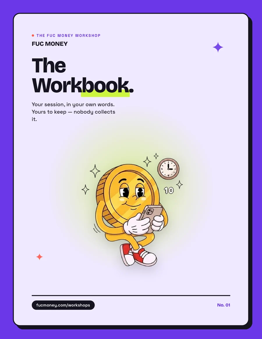 The FUC Money workshop workbook cover